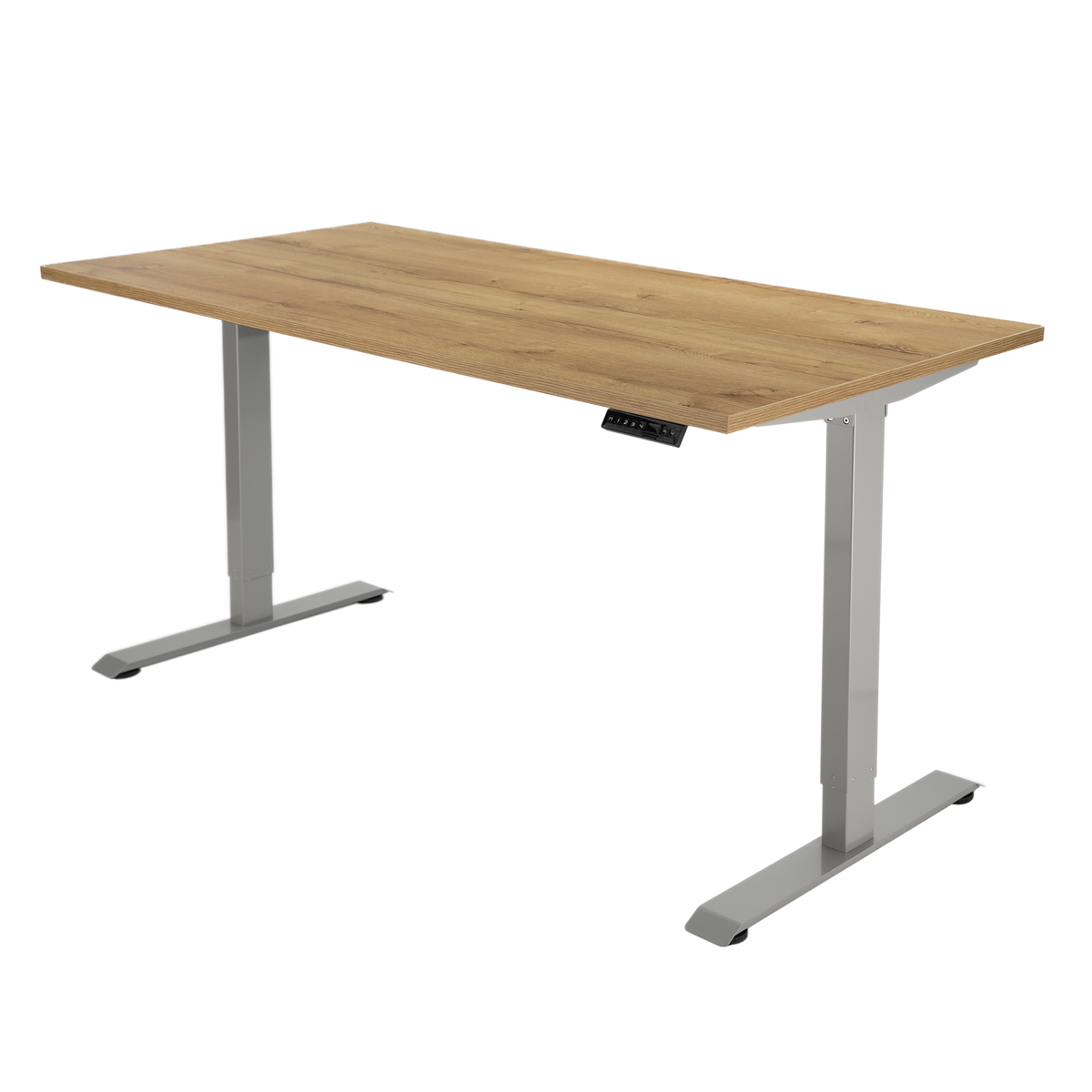 Høj Basis zit sta bureau met blad natuur eiken en grijs frame