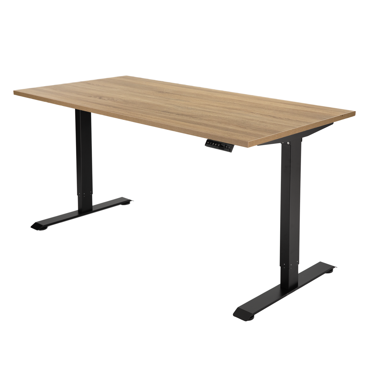 Høj Basis zit sta bureau met blad sonoma eiken en zwart frame