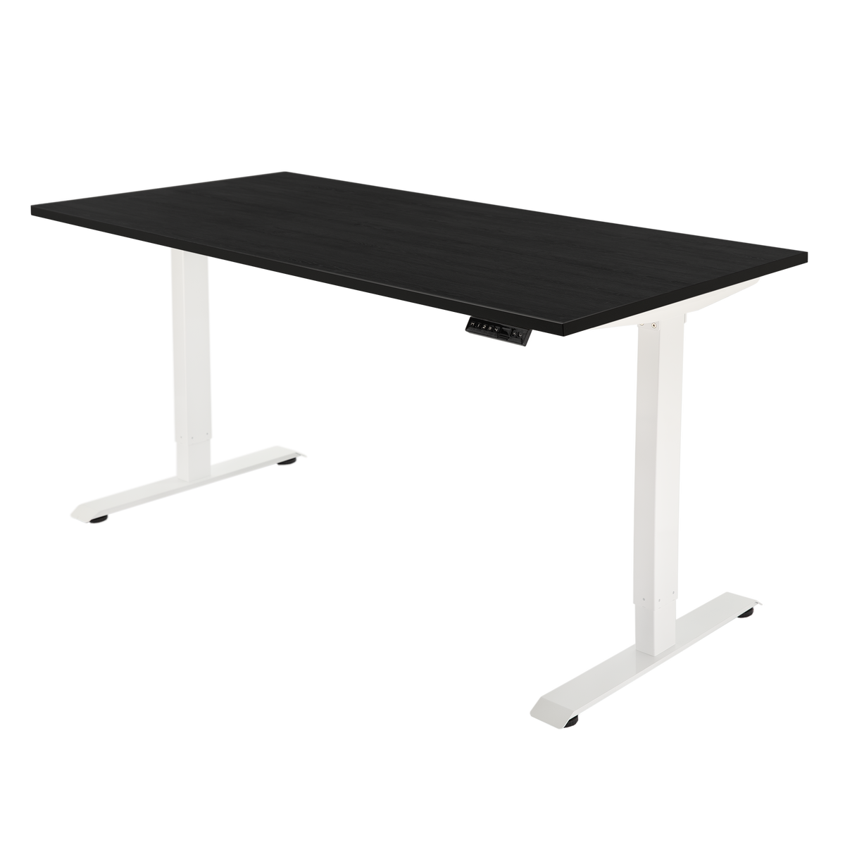 Høj Basis zit sta bureau met blad zwart eiken en wit frame
