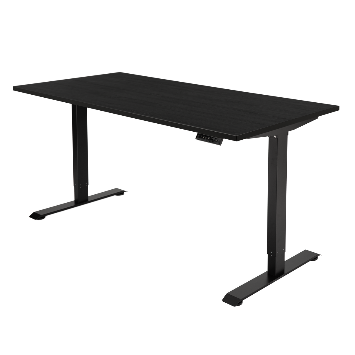 Høj Basis zit sta bureau met blad zwart eiken en zwart frame