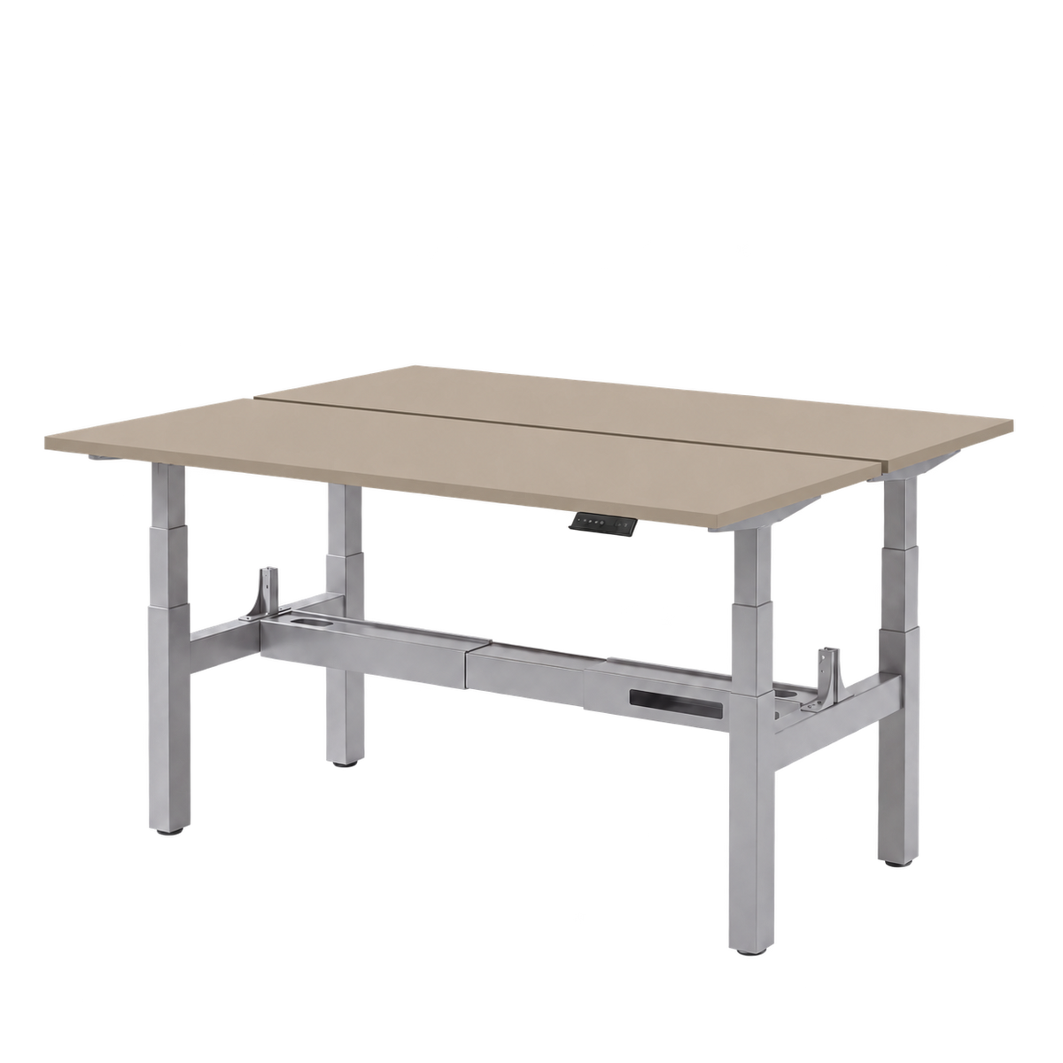 Høj Duo zit sta bureau met blad kasjmier en grijs frame