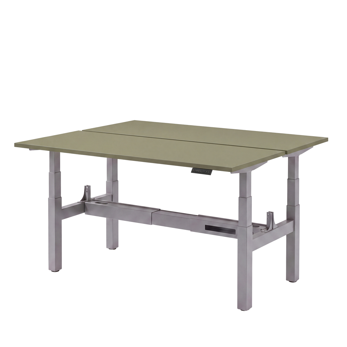 Høj Duo zit sta bureau met blad pine en grijs frame