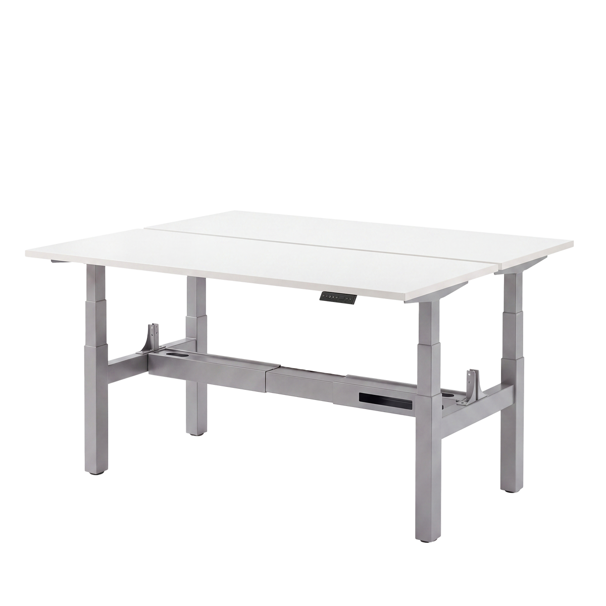 Høj Duo zit sta bureau met blad wit en grijs frame