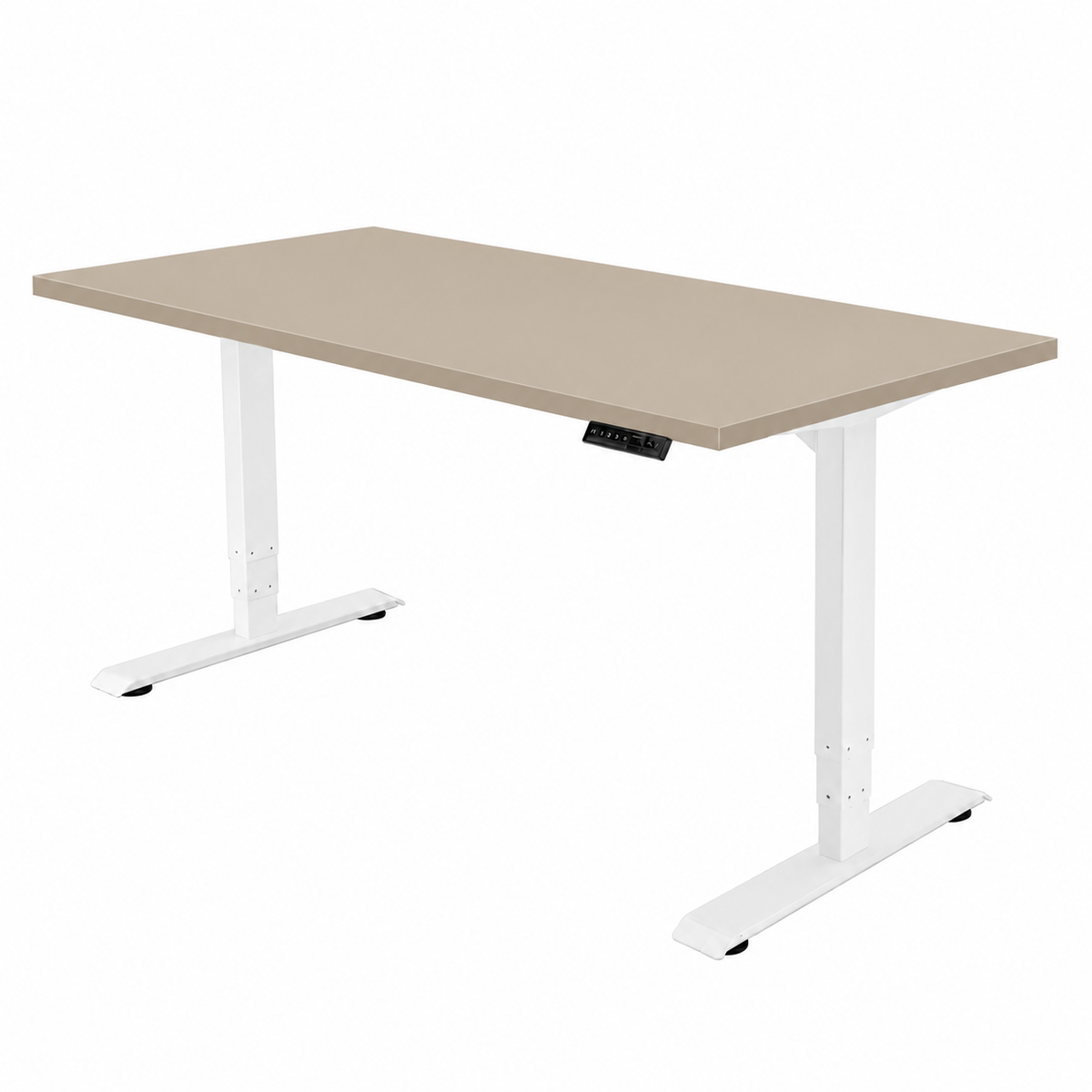 Høj Pro zit sta bureau met blad kasjmier en wit frame