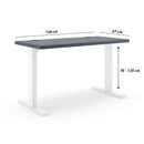 Actiforce Solid zit-sta bureau 138x68 cm *blauw*