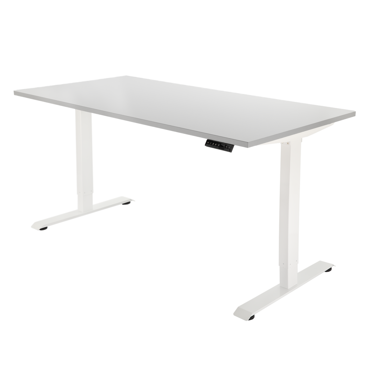 Høj Basis zit sta bureau met blad grijs en wit frame