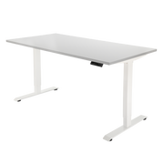 Høj Basis zit sta bureau met blad grijs en wit frame