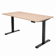 Høj Basis zit sta bureau met blad lindberg eiken en zwart frame
