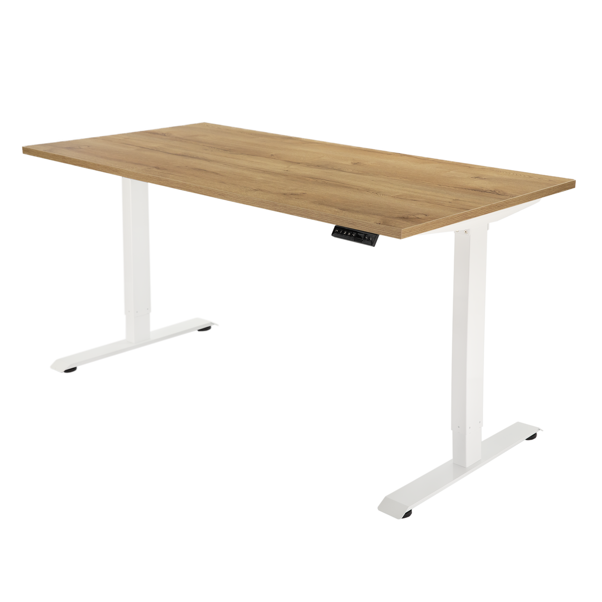 Høj Basis zit sta bureau met blad natuur eiken en wit frame