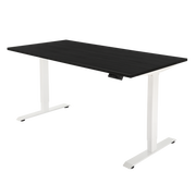Høj Basis zit sta bureau met blad zwart eiken en wit frame