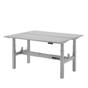 Høj Duo zit sta bureau met blad grijs en grijs frame