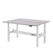 Høj Duo zit sta bureau met blad grijs en wit frame