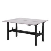 Høj Duo zit sta bureau met blad grijs en zwart frame