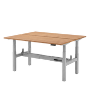 Høj Duo zit sta bureau met blad havana kers en grijs frame