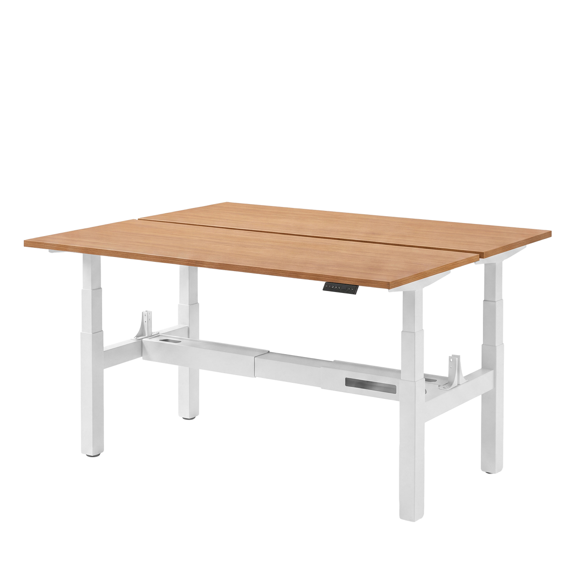 Høj Duo zit sta bureau met blad havana kers en wit frame