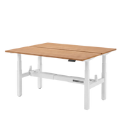 Høj Duo zit sta bureau met blad havana kers en wit frame