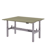 Høj Duo zit sta bureau met blad pine en grijs frame