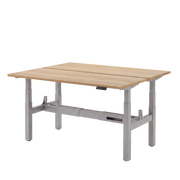 Høj Duo zit sta bureau met blad sonoma eiken en grijs frame
