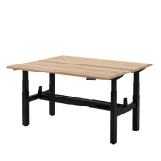 Høj Duo zit sta bureau met blad sonoma eiken en zwart frame