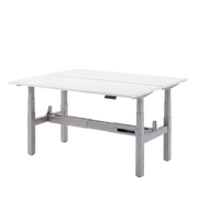 Høj Duo zit sta bureau met blad wit en grijs frame