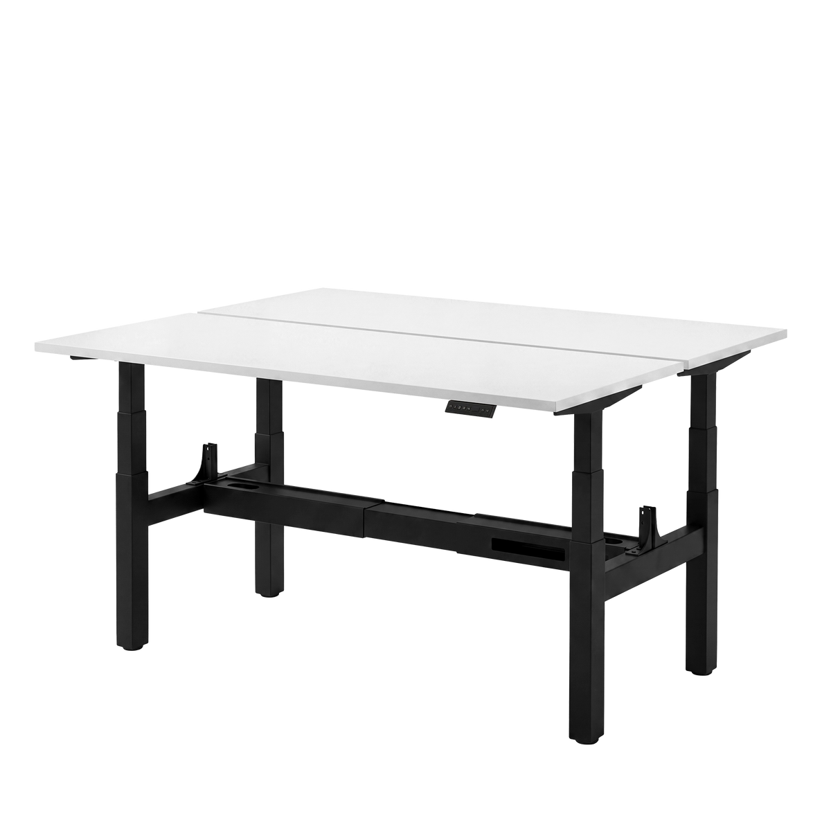 Høj Duo zit sta bureau met blad wit en zwart frame