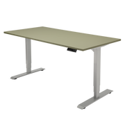 Høj Pro zit sta bureau met blad pine en grijs frame