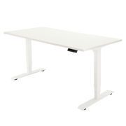 Høj Pro zit sta bureau met blad wit en wit frame