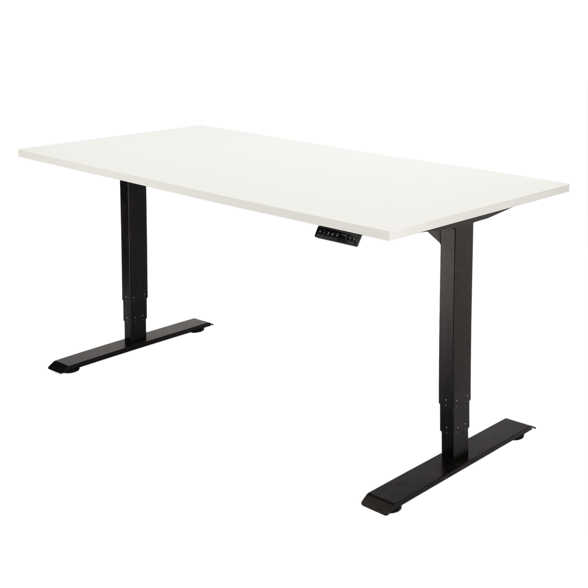 Høj Pro zit sta bureau met blad wit en zwart frame