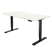 Høj Pro zit sta bureau met blad wit en zwart frame